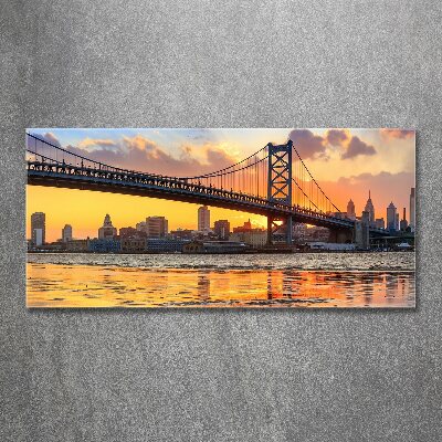 Quadro su vetro acrilico Ponte di Filadelfia
