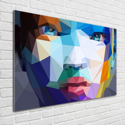 Quadro in vetro acrilico Donna astratta