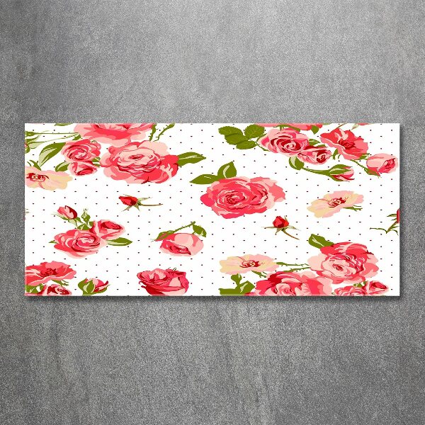 Quadro in vetro acrilico Rose