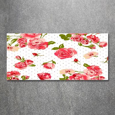 Quadro in vetro acrilico Rose