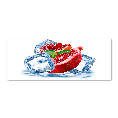 Quadro in vetro acrilico Melograno con ghiaccio