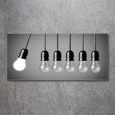 Quadro su vetro acrilico Sei lampadine