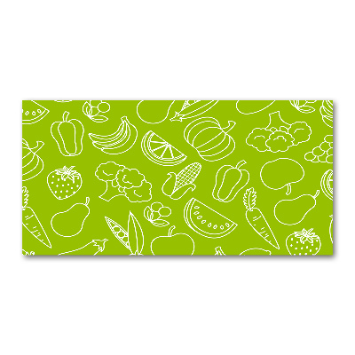 Quadro vetro acrilico Frutta e verdura