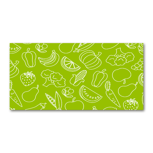 Quadro vetro acrilico Frutta e verdura