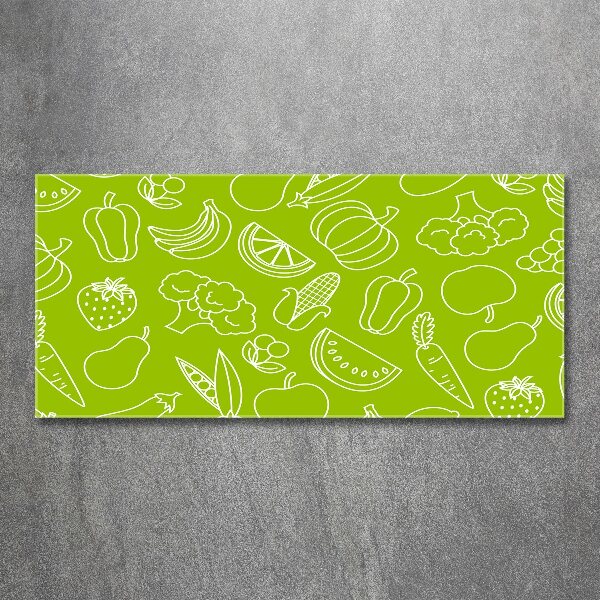 Quadro vetro acrilico Frutta e verdura