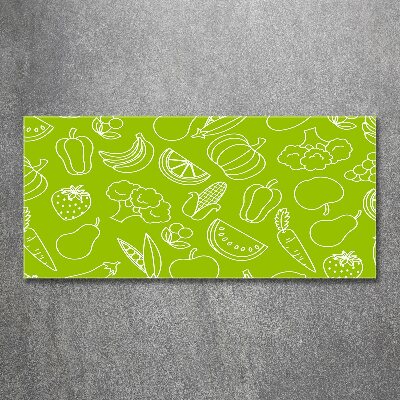 Quadro vetro acrilico Frutta e verdura
