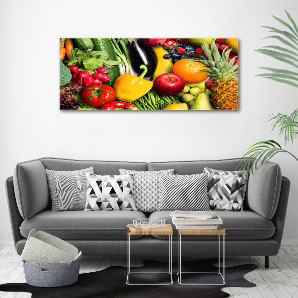 Quadro su vetro acrilico Verdura e frutta