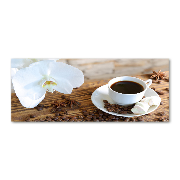 Quadro in vetro acrilico Una tazza di caffè