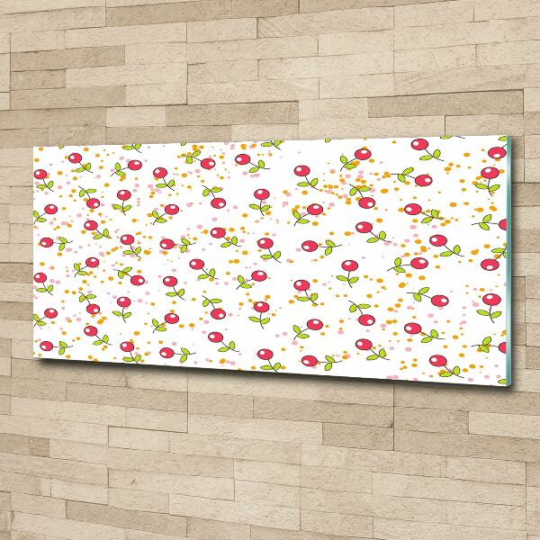 Quadro in vetro acrilico Ciliegie