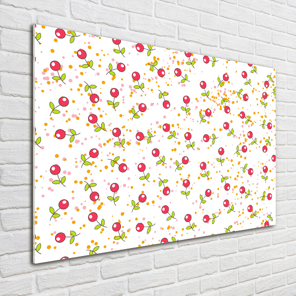 Quadro in vetro acrilico Ciliegie