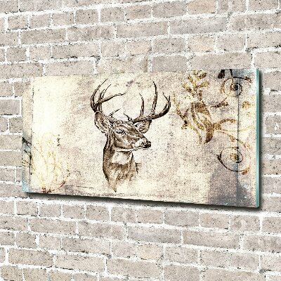 Quadro vetro acrilico Cervo