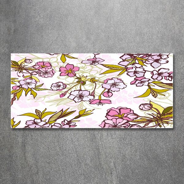 Quadro vetro acrilico Fiori di ciliegio