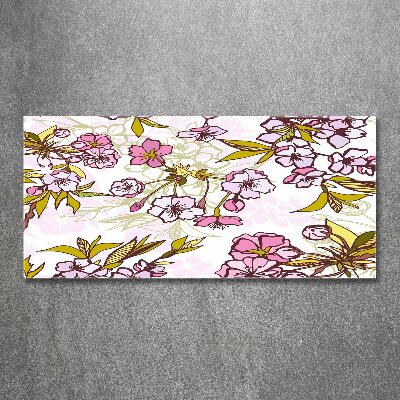 Quadro vetro acrilico Fiori di ciliegio