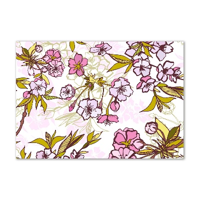 Quadro vetro acrilico Fiori di ciliegio