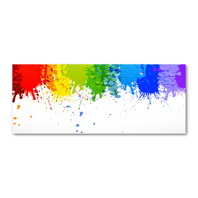 Quadro vetro acrilico Macchie arcobaleno