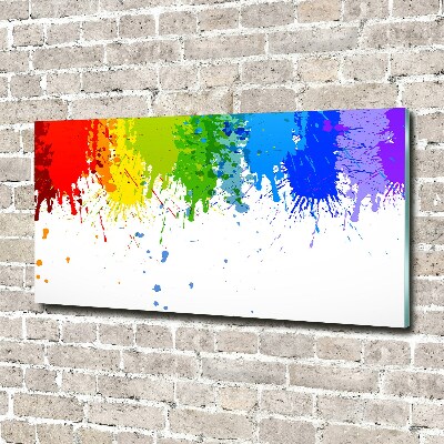 Quadro vetro acrilico Macchie arcobaleno
