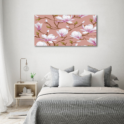 Quadro su vetro acrilico Magnolia