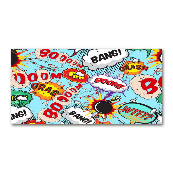 Quadro in vetro acrilico Fumetti