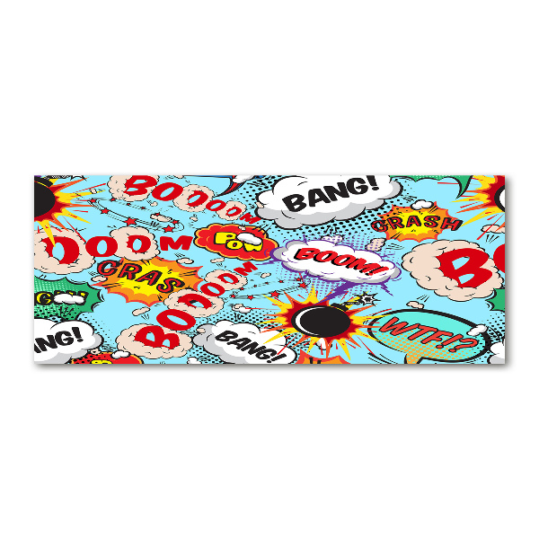 Quadro in vetro acrilico Fumetti