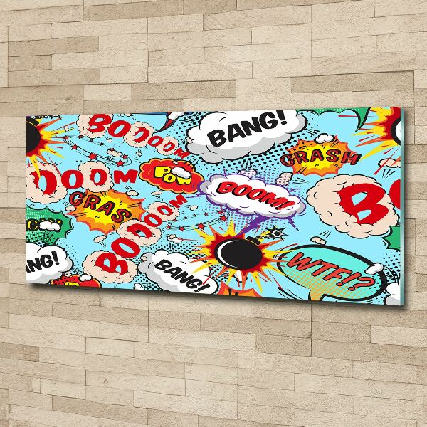 Quadro in vetro acrilico Fumetti