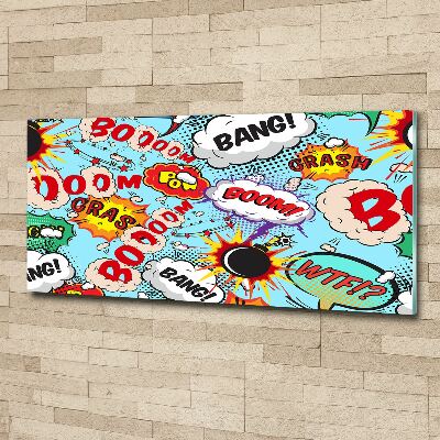 Quadro in vetro acrilico Fumetti