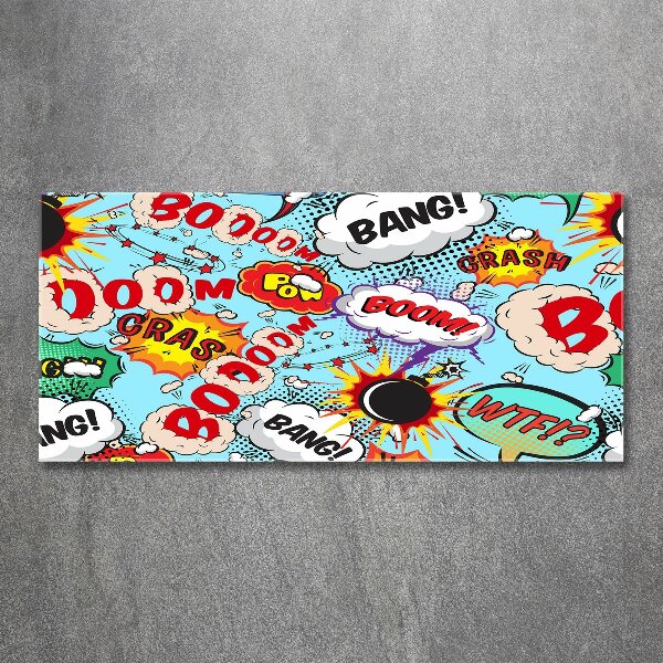 Quadro in vetro acrilico Fumetti