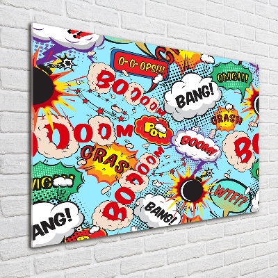 Quadro in vetro acrilico Fumetti