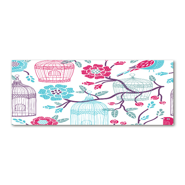 Quadro in vetro acrilico Gabbie per uccelli