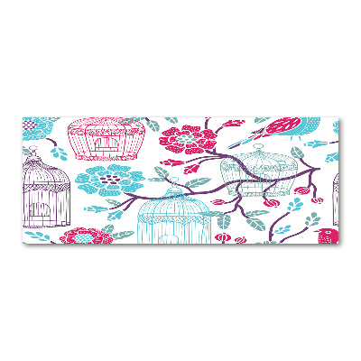 Quadro in vetro acrilico Gabbie per uccelli