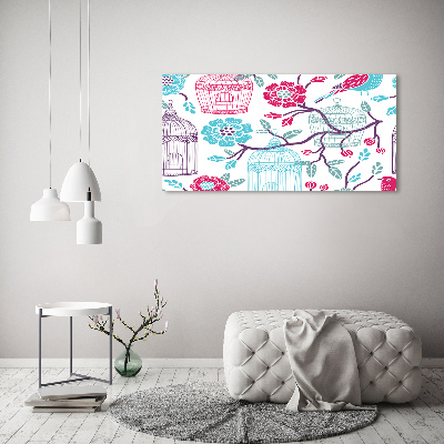 Quadro in vetro acrilico Gabbie per uccelli