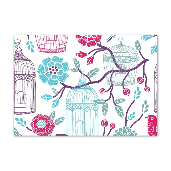 Quadro in vetro acrilico Gabbie per uccelli