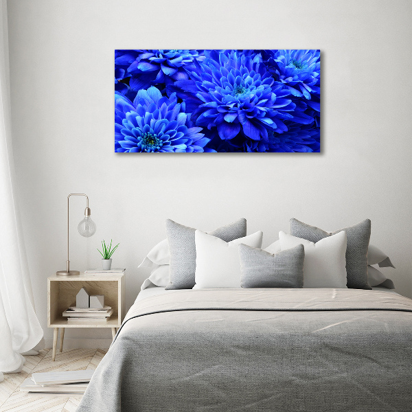 Quadro vetro acrilico Aster blu