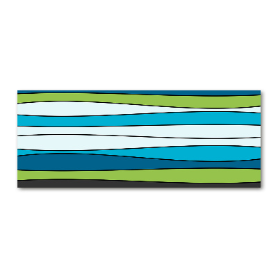 Quadro in vetro acrilico Strisce colorate