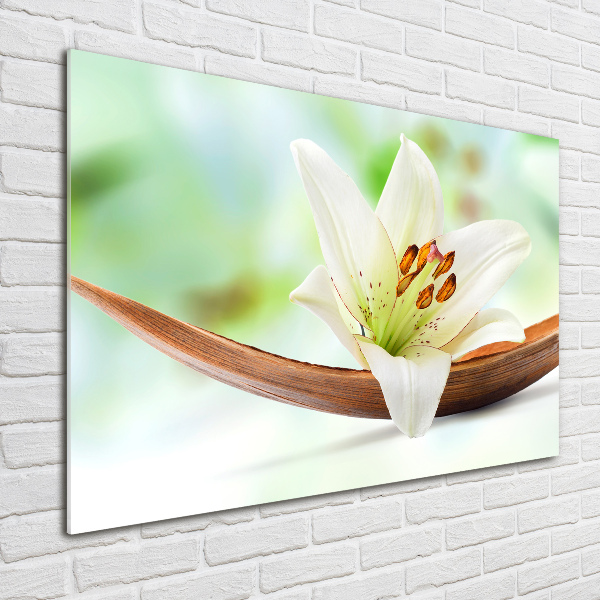 Quadro su vetro acrilico Giglio