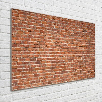Quadro su vetro acrilico Muro di mattoni