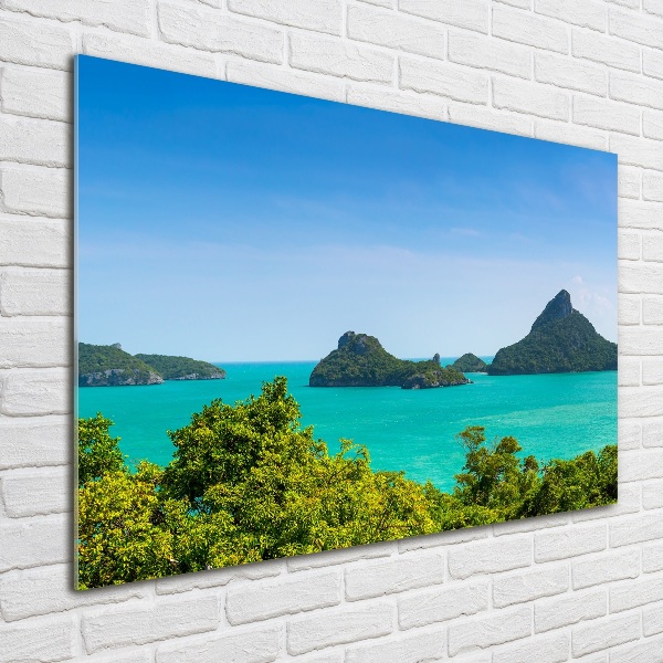Quadro in vetro acrilico Panorama Thailand