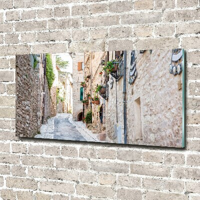 Quadro vetro acrilico Viale cittadino