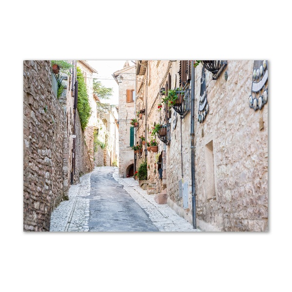 Quadro vetro acrilico Viale cittadino