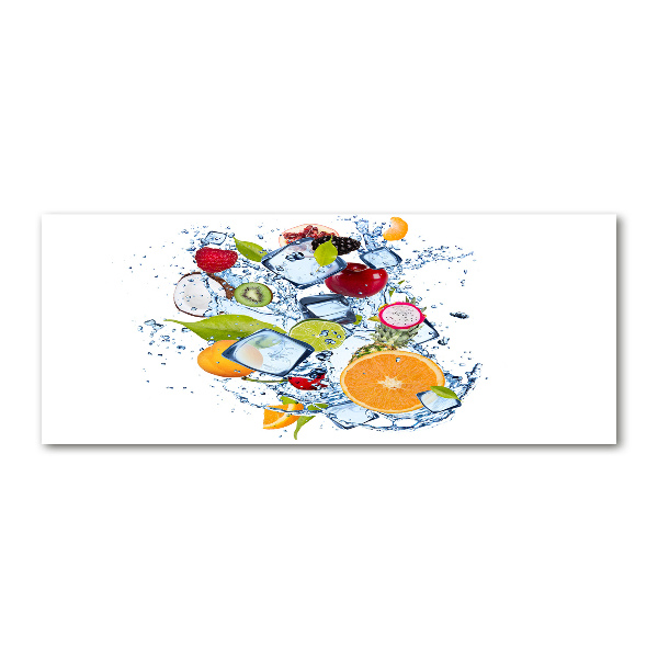 Quadro vetro acrilico Frutta e ghiaccio