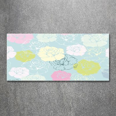 Quadro vetro acrilico Rose