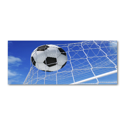 Quadro vetro acrilico La palla è in porta