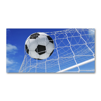 Quadro vetro acrilico La palla è in porta