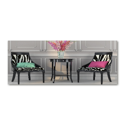 Quadro vetro acrilico Due sedie