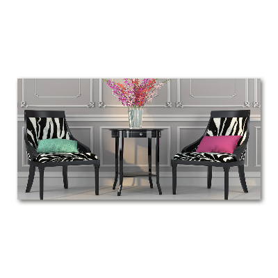 Quadro vetro acrilico Due sedie