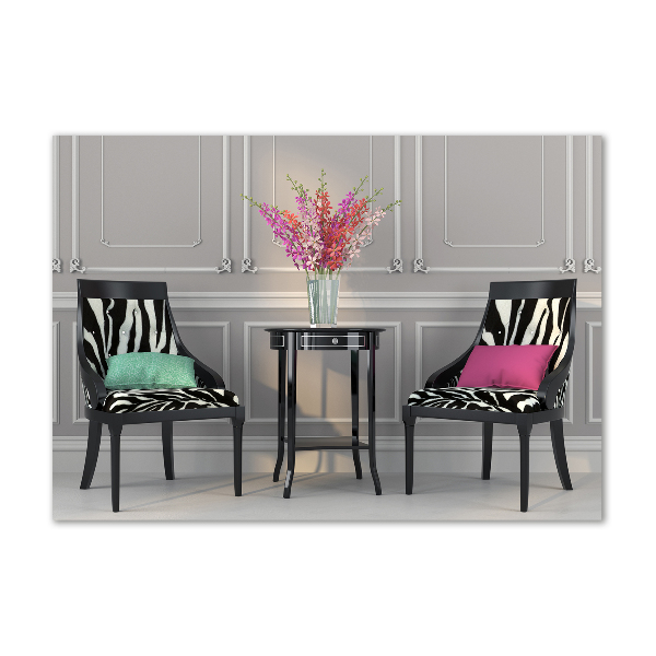 Quadro vetro acrilico Due sedie