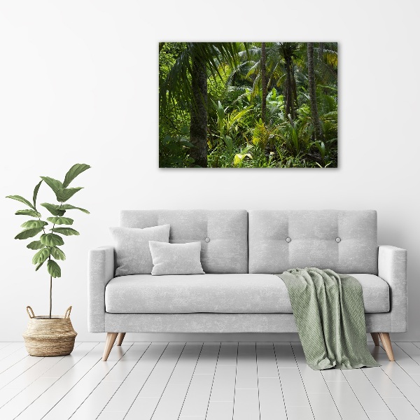 Quadro in vetro acrilico Foresta tropicale