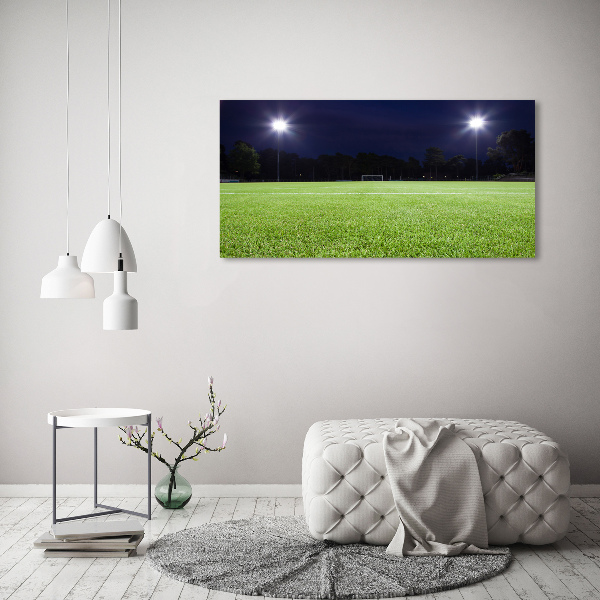 Quadro su vetro acrilico Campo da calcio