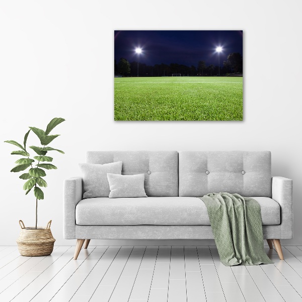 Quadro su vetro acrilico Campo da calcio