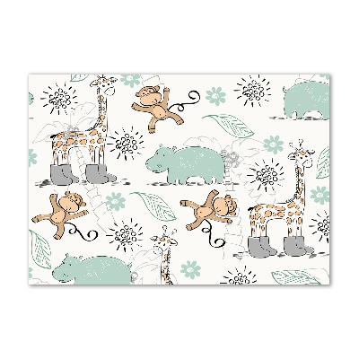 Quadro in vetro acrilico Animali