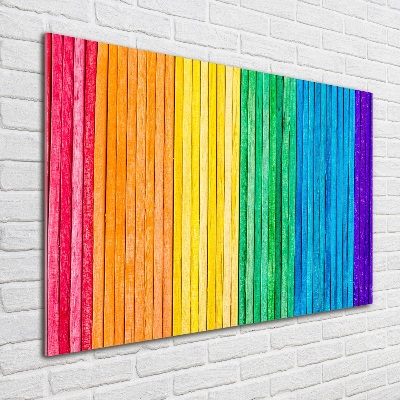 Quadro su vetro acrilico Strisce colorate